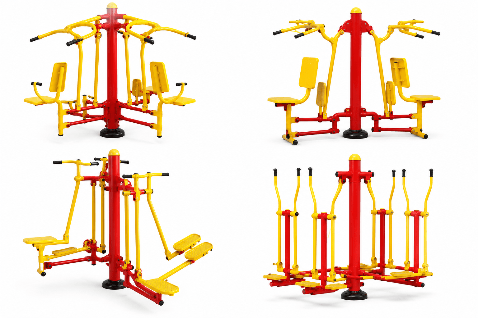 Multi-User Combined Fitness Station (4-in-1 Hub)